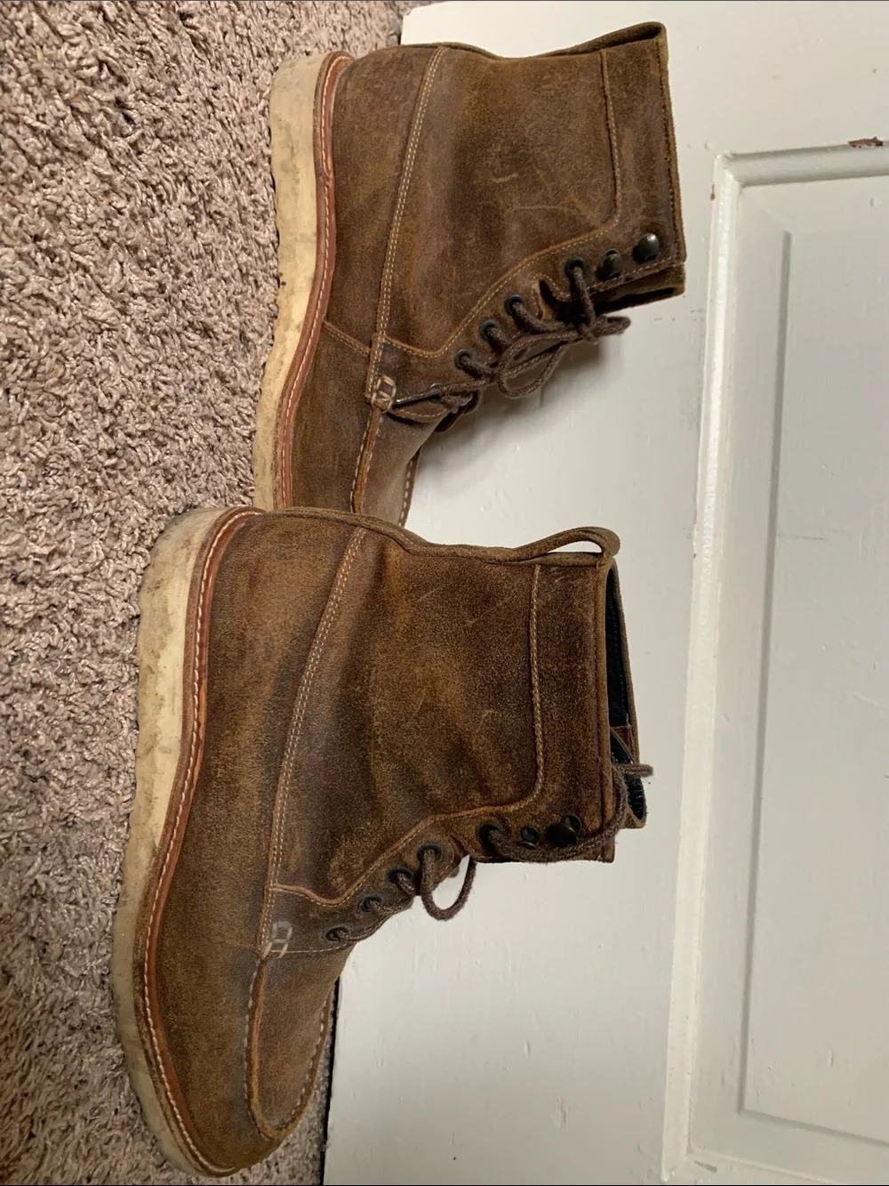 NISOLO Mateo All-Weather Moc Toe Boot Men's 9.5 Brown